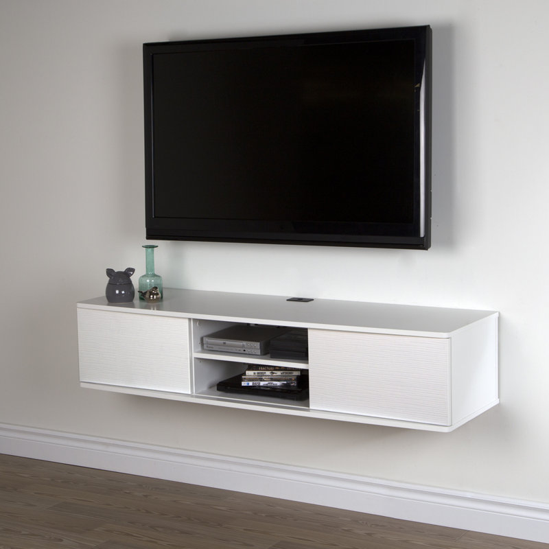 Agora Wall Mounted Media Console Tv Stand For Tvs Up To 58